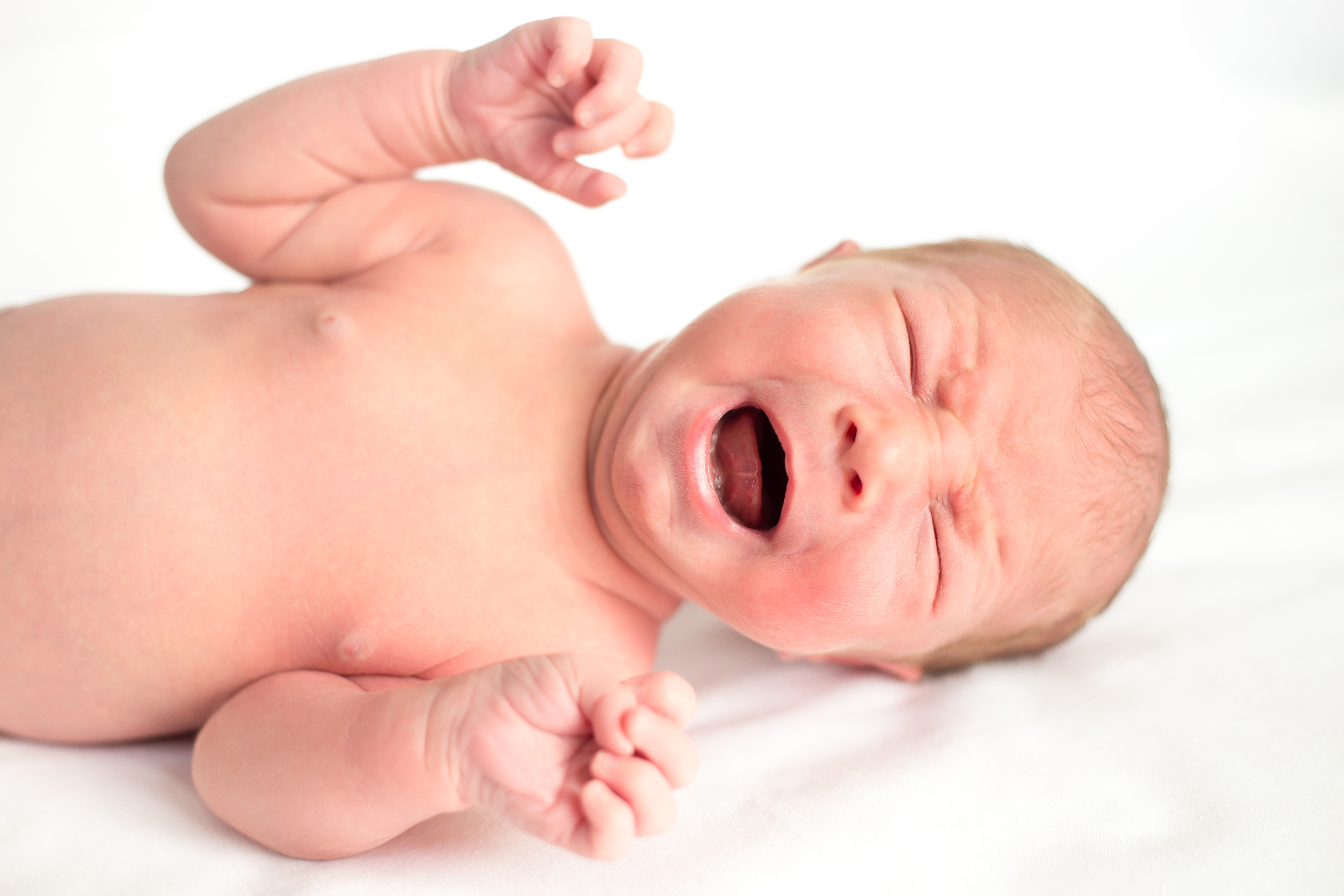 Newborn baby crying